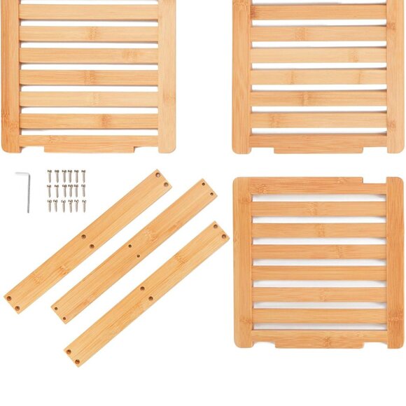 Bamboo Corner Shelf - 3 Tier 10 x 10 inch and 11.5 inches high - Picture 6 of 6